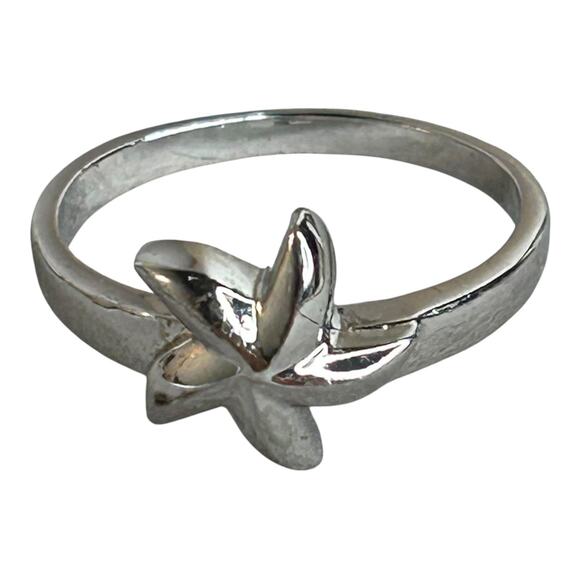 Vintage Edco Sterling Silver Starfish Ring Size 10 - Picture 3 of 4